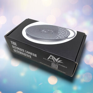 NEW Avilana Style 1 Silver Infuse Silicone Body Scrubber Resists 99.99% Bacteria